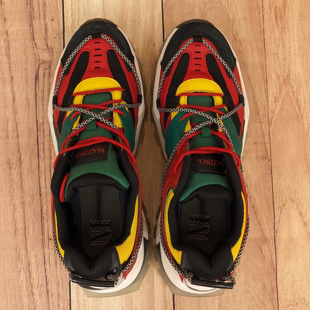 MAZINO Men's Strata Multicolor Sz 10.5 Streetwear Sneakers Colorblock - Picture 4 of 10